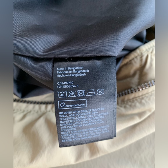 The Weeknd x H&M XO Bomber Khaki Beige Bomber Jacket Size Medium RARE WKND - Picture 14 of 14